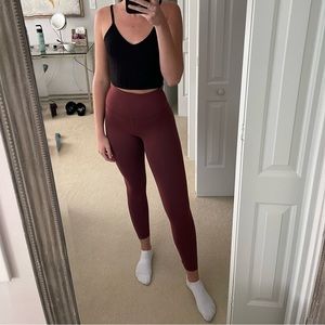 Burnt Red Lulu Leggings